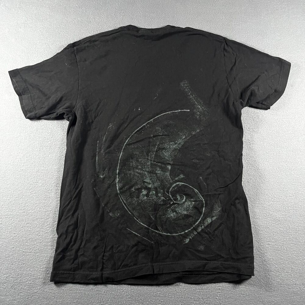 Tultex Men's Black and Green T-shirt